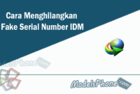 Cara Menghilangkan Fake Serial Number IDM